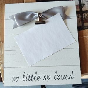 Decorative Clip Frame with Gray Bow